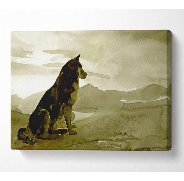 Wolf Mountain - Wrapped Canvas Art Prints Alpen Home on Productcaster.