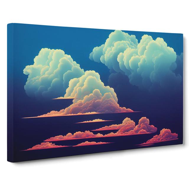 Phenomenal Clouds - Wrapped Canvas Painting ClassicLiving Size: 50cm H x 76cm W x 3cm D on Productcaster.