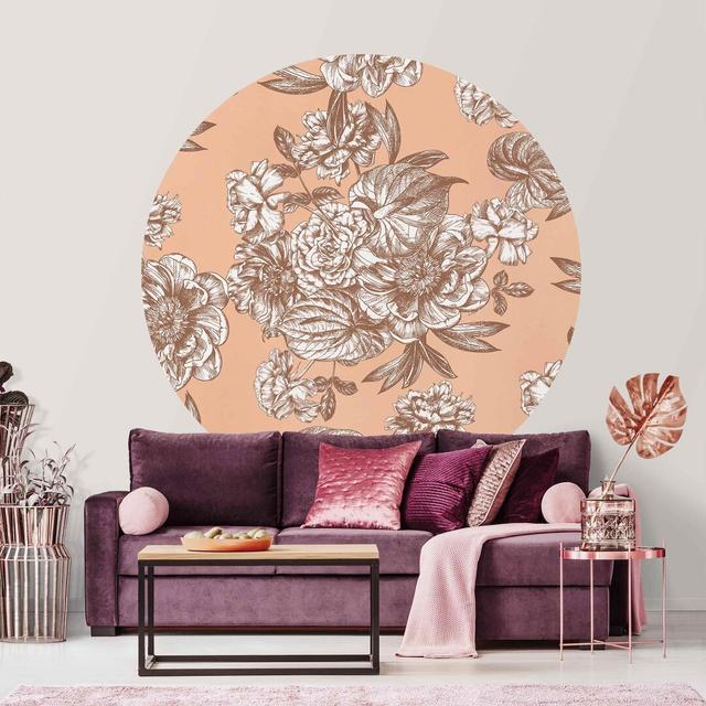 Kearny Matte Peel & Stick Mural Rosalind Wheeler Size: 75cm L x 75cm W on Productcaster.