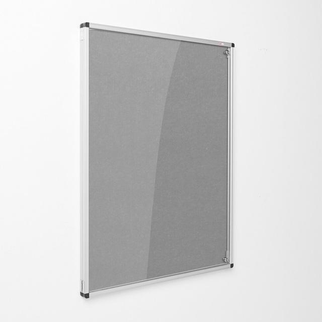 Wall Mounted Bulletin Board Symple Stuff Size: 120cm H x 180cm W, Colour: Charcoal on Productcaster.