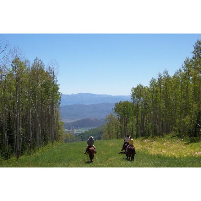 Elia People Riding On Horseback - Wrapped Canvas Print Alpen Home Size: 51cm H x 76cm W x 3.8cm D on Productcaster.