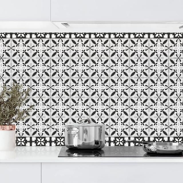 Cousins 70 x 100cm PVC Tile Latitude Vive Colour: Black/White on Productcaster.