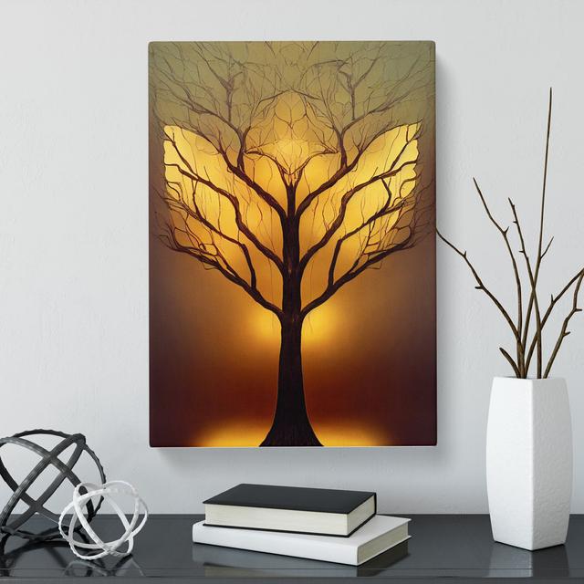 CAN-V0523-1651X Ornate Tree Vol.2 - Wrapped Canvas Graphic Art Marlow Home Co. Size: 76cm H x 50cm W on Productcaster.