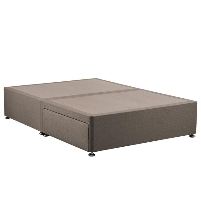 Kaliope Divan Bed Base 17 Stories Storage Type: 2 Drawer Divan Base, Size: Double (4'6), Colour: Tweed Coffee on Productcaster.