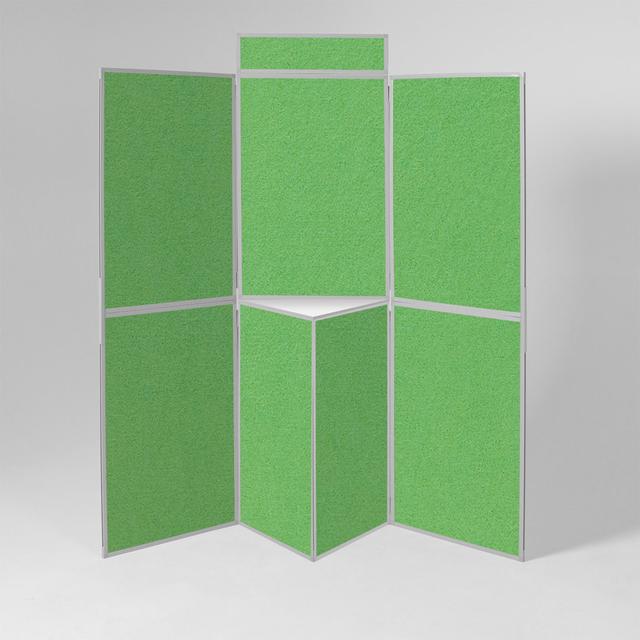 Free-Standing Bulletin Board, 180cm H x 180cm W Symple Stuff Frame Finish: Grey, Colour: Apple Green on Productcaster.