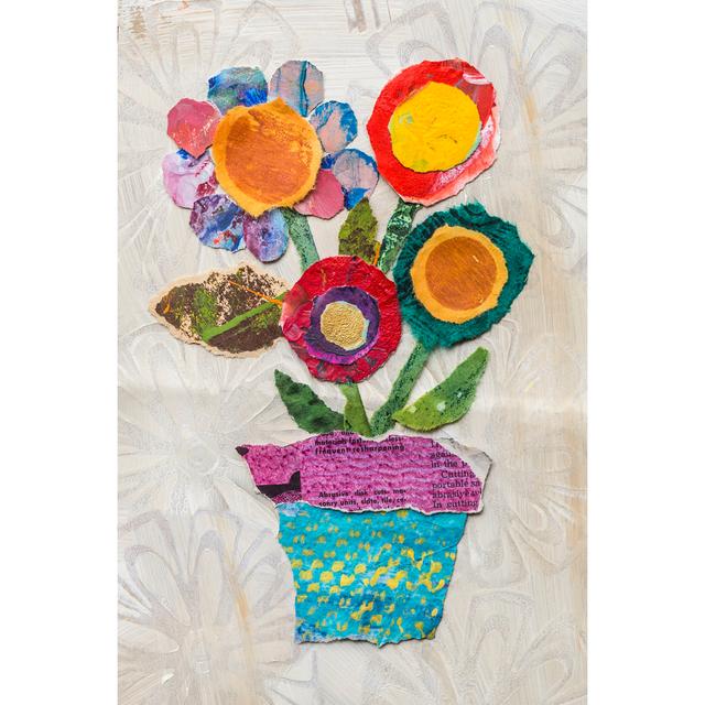 Flower Pot I by Elizabeth St. Hilaire - Wrapped Canvas Print Rosalind Wheeler Size: 122cm H x 81cm W on Productcaster.