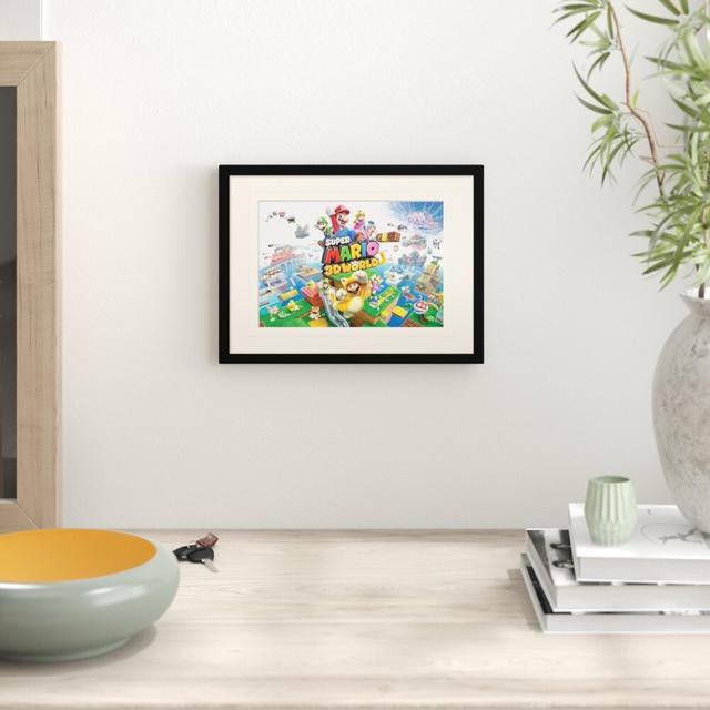 Super Mario 3D World Framed Graphic Art Print Disney on Productcaster.