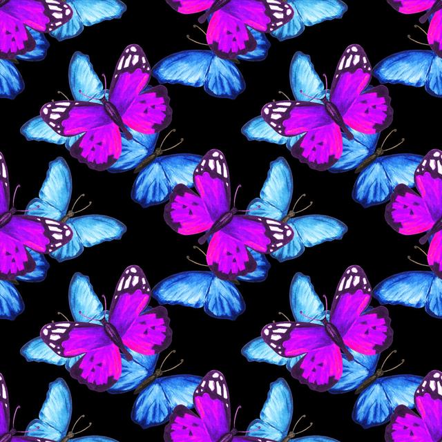 Kallock Butterflies by Color_Brush - Print Brambly Cottage Size: 30 cm H x 30 cm W x 3.8 cm D on Productcaster.