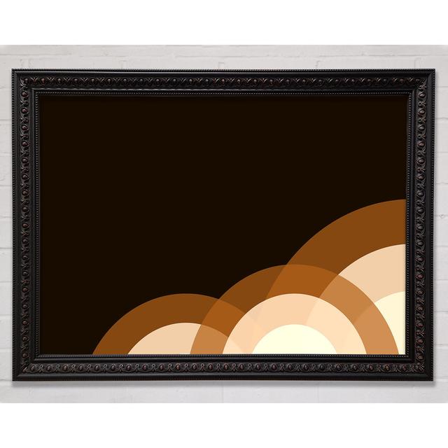 Concentric Circles Framed Print Ivy Bronx Size: 29.7cm H x 42cm W on Productcaster.