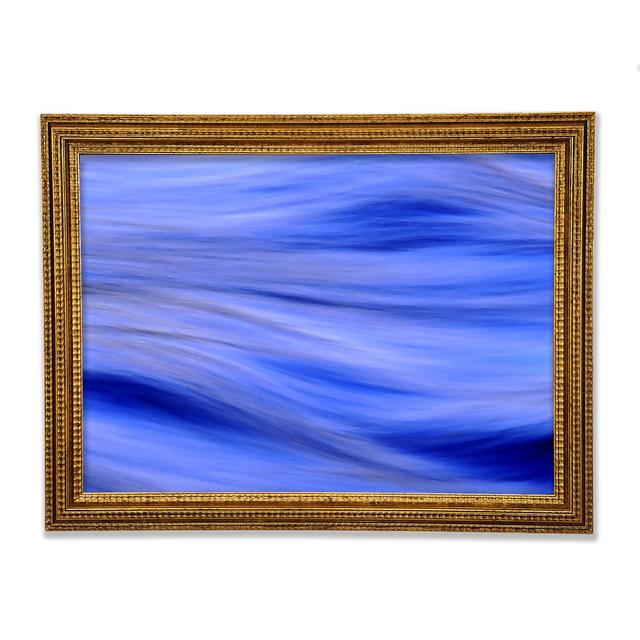 Water Surface Ripple Framed Print Ivy Bronx Size: 59.1cm H x 84.1cm W x 3cm D on Productcaster.