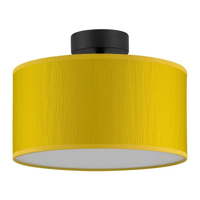 Doce 3 -Light Flush Mount Bulb Attack Fixture Finish: Mustard, Size: 20cm H x 30cm W x 30cm D on Productcaster.