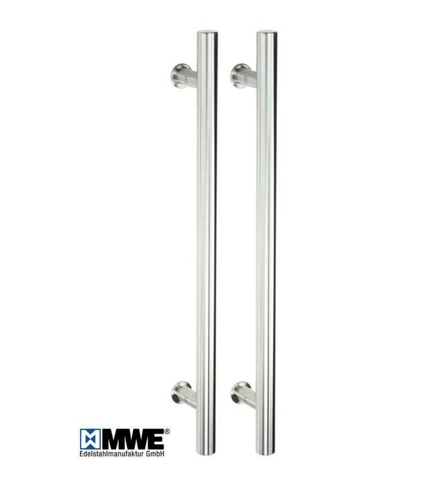 Metro Keyed Door Handle (Set of 2) MWE Size: 30cm H x 2cm W x 6.5cm D on Productcaster.