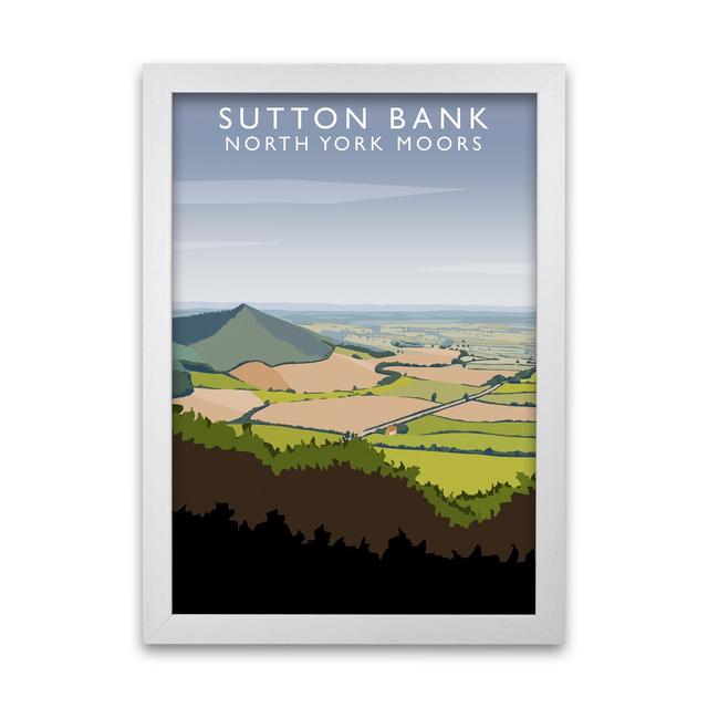 Sutton Bank North York Moors by Richard O'Neill - Single Picture Frame Print 17 Stories Frame Options: White, Size: 297 cm H x 21 cm W on Productcaster.