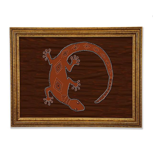 Aboriginal Lizard 2 - Print Bloomsbury Market Size: 84.1" H x 118.9" W on Productcaster.