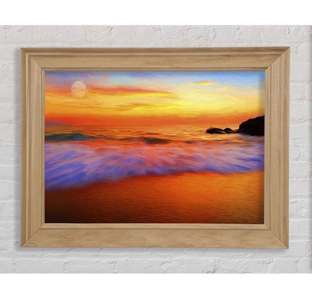 Movement Of The Ocean Waves - Single Picture Frame Print Bright Star Size: 29.7cm H x 42cm W x 8cm D on Productcaster.