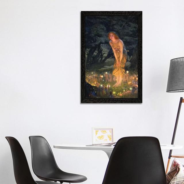 Midsummer's Eve - Painting on Canvas East Urban Home Frame Option: Black Framed, Size: 66.04cm H x 45.72cm W x 3.81cm D on Productcaster.