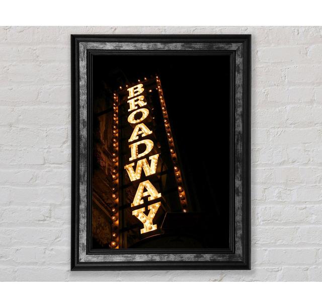 Broadway Lights - Single Picture Frame Art Prints Bright Star Size: 42cm H x 29.7cm W x 8cm D on Productcaster.