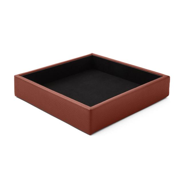 Selig Leather Desk Organisers Ebern Designs Colour: Orange Brown on Productcaster.