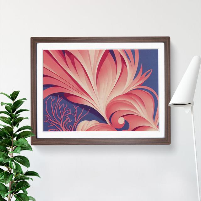 Beautiful Coral Reef Vol.2 Abstract - Single Picture Frame Print 17 Stories Frame Colour: Brown Framed, Size: 34cm H x 46cm W x 2cm D on Productcaster.