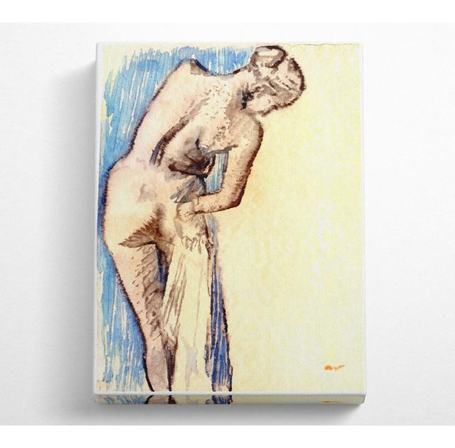 Degas Female After The Bath - Print ClassicLiving Size: 142.2cm H x 101.6cm W x 10cm D on Productcaster.