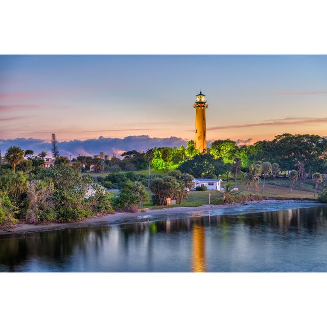 Jupiter Inlet Lighthouse by Sean Pavone - Wrapped Canvas Print Latitude Run Size: 51cm H x 76cm W on Productcaster.