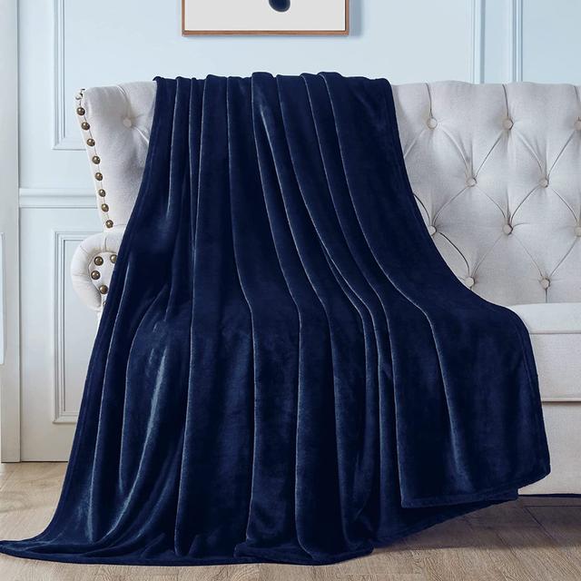 Walterhill Throw Blanket Fairmont Park Colour: Navy Blue, Size: W130 x L150cm on Productcaster.