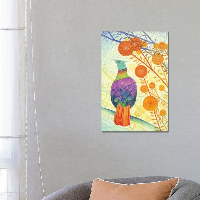 Pheasant by Michelle Campbell - Wrapped Canvas Print ClassicLiving Size: 66.04cm H x 45.72cm W x 1.905cm D on Productcaster.