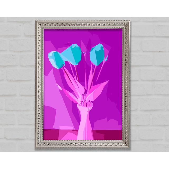 Pop Art Tulips Framed Print Bright Star Size: 141.4cm H x 100cm W x 3cm D on Productcaster.