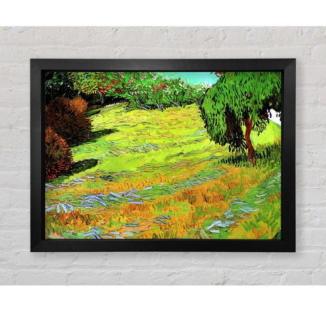 Van Gogh Sunny Lawn In A Public Park by Vincent Van Gogh - Single Picture Frame Art Prints Bright Star Size: 100cm H x 141.4cm W x 3.4cm D on Productcaster.