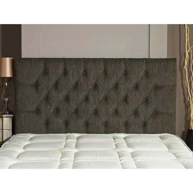 Upholstered Headboard Home deco centre Upholstery: Light Grey, Size: Small Single (2'6) on Productcaster.