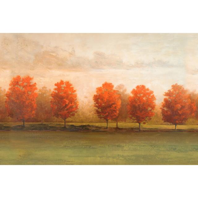 Golden Trees - Wrapped Canvas Art Prints Alpen Home Size: 30cm H x 46cm W x 3.8cm D on Productcaster.