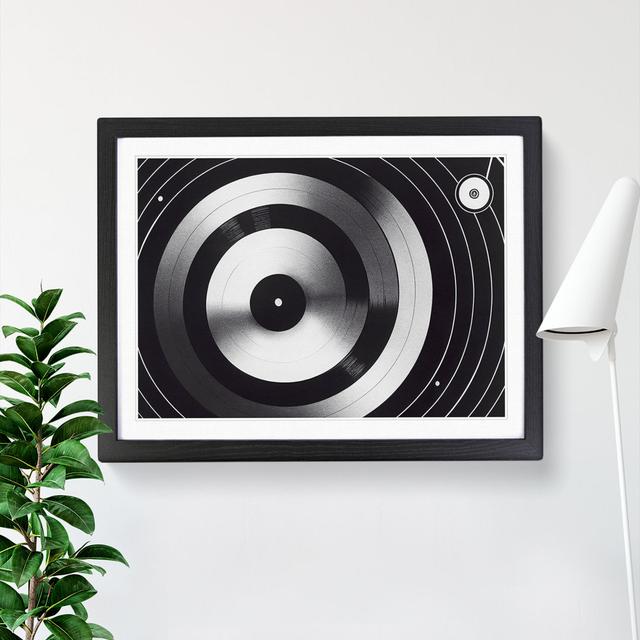 Expressive Vinyl Record - Picture Frame Graphic Art Latitude Run Frame Colour: Black Framed, Size: 34cm H x 46cm W x 2cm D on Productcaster.