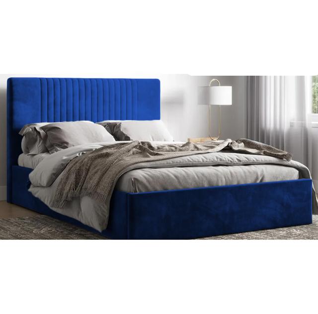 Malmo Upholstered Ottman Storage Bed Frame Britainsleep Colour: Mink, Size: Super King (6') on Productcaster.