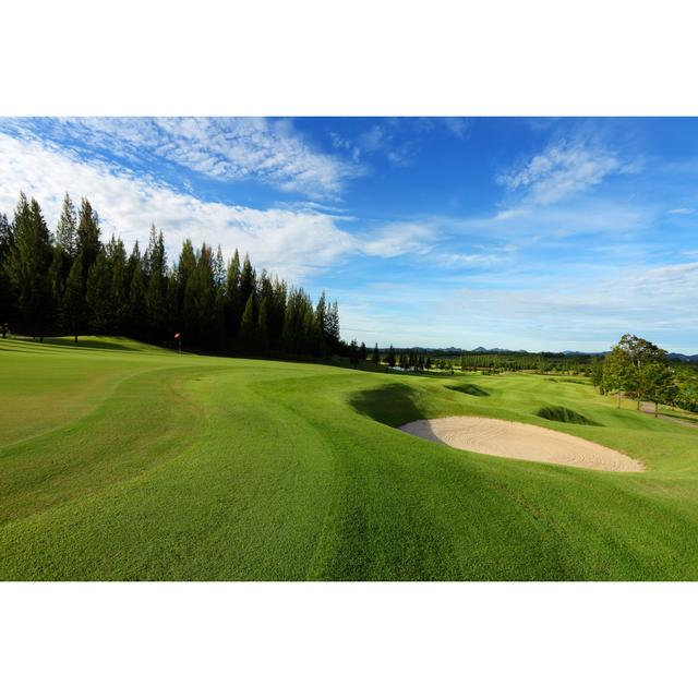 Golf Course by Isarescheewin - Wrapped Canvas Photograph Alpen Home Size: 51cm H x 76cm W on Productcaster.