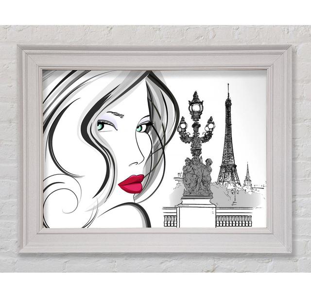 Eiffel Tower Chic 6 Framed Print Mercer41 Size: 59.7cm H x 84.1cm W on Productcaster.