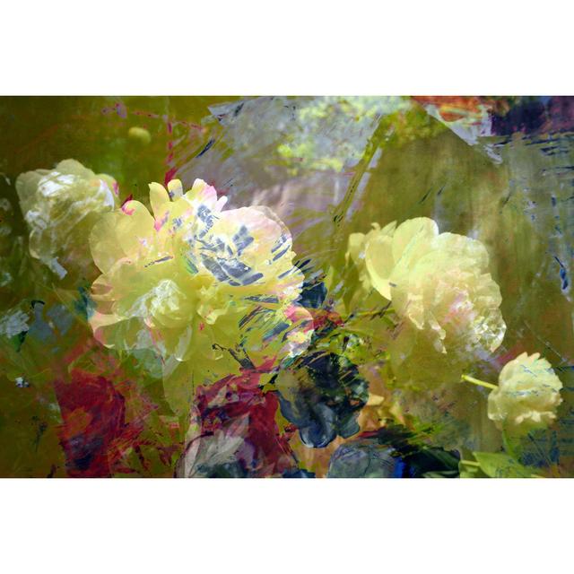 Garden Abstract by Michelle Calkins - Wrapped Canvas Painting Marlow Home Co. Size: 30cm H x 46cm W x 3.8cm D on Productcaster.