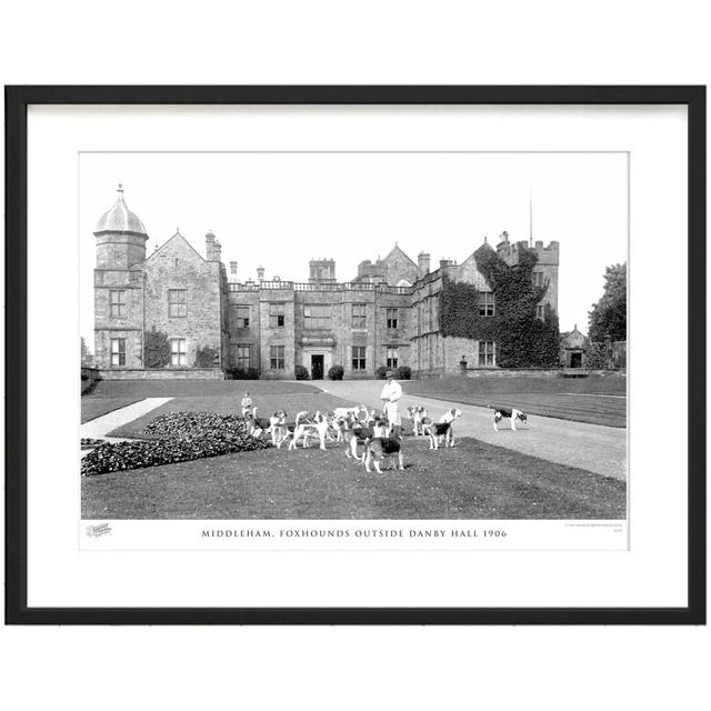 Middleham, Foxhounds Outside Danby Hall 1906 - Single Picture Frame Print The Francis Frith Collection Size: 28cm H x 36cm W x 2.3cm D on Productcaster.