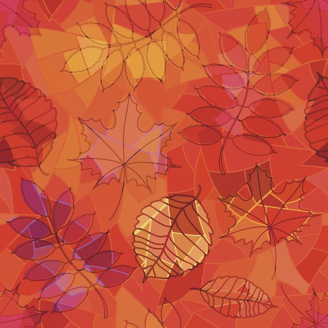 Autumn Leaves by Annykos - Wrapped Canvas Graphic Art ClassicLiving Size: 76cm H x 76cm W on Productcaster.