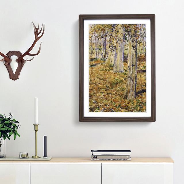 Dead Leaves by Kuroda Seiki - Picture Frame Painting Print on MDF East Urban Home Frame Option: Walnut Framed, Size: 36cm H x 27cm W x 2cm D on Productcaster.