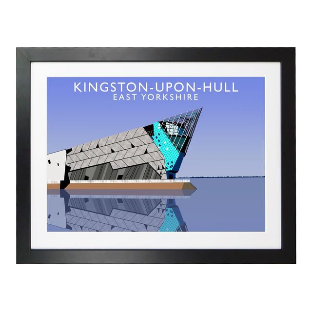 Kingston-upon-Hull by Richard O'Neil - Graphic Art Print on Paper East Urban Home Format: Black Wood Frame, Size: 44 cm H x 54 cm W x 2.2 cm D on Productcaster.