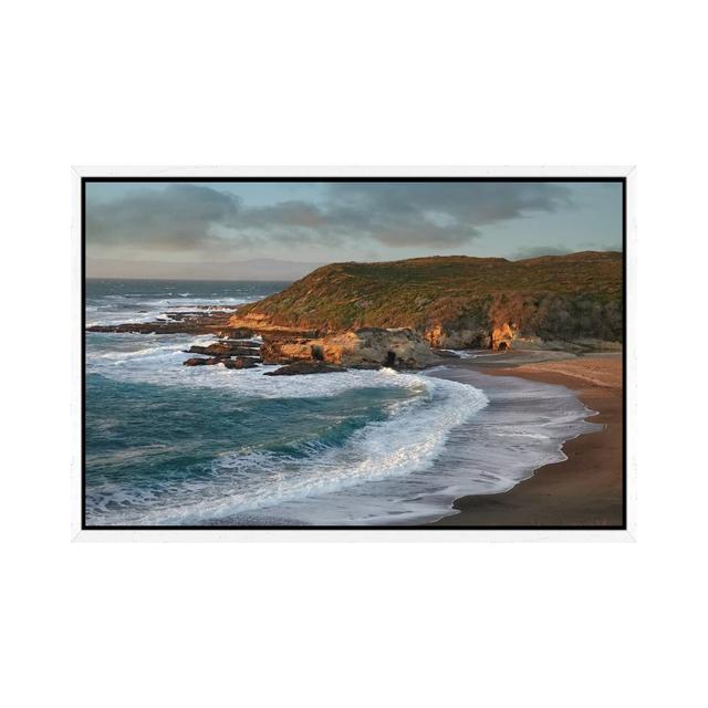 Spooner's Cove, Montano De Oro State Park, California Highland Dunes Size: 45.72cm H x 66.04cm W x 3.81cm D, Format: White Framed on Productcaster.