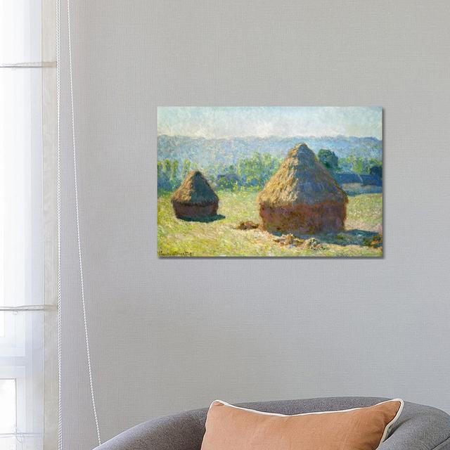 Haystack - End Of The Summer by Claude Monet - Wrapped Canvas Painting Brambly Cottage on Productcaster.