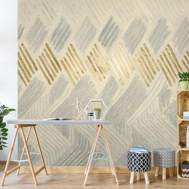 Chenille IV 2.4m x 2.4m Textured Matte Peel & Stick Wall Mural East Urban Home on Productcaster.