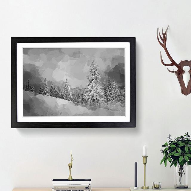 Mystical Woods in Abstract - Picture Frame Graphic Art Print East Urban Home Frame Option: Black Framed, Size: 27cm H x 36cm W x 2cm D on Productcaster.