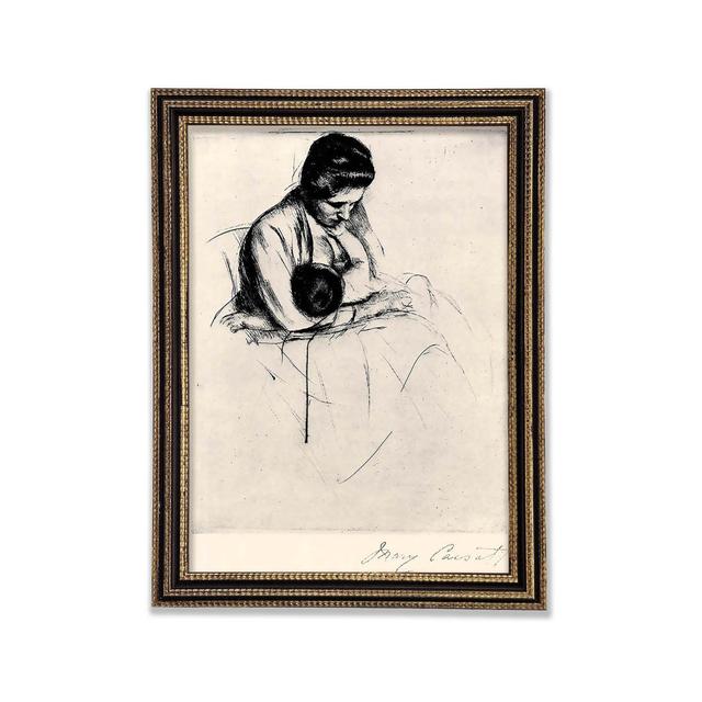 Cassatt Mother Nurses Child - Single Picture Frame Art Prints Rosalind Wheeler Size: 42cm H x 29.1cm W x 3cm D on Productcaster.