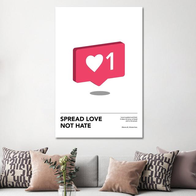 Spread Love Happy Larry Size: 152.4cm H x 101.6cm W x 3.81cm D on Productcaster.