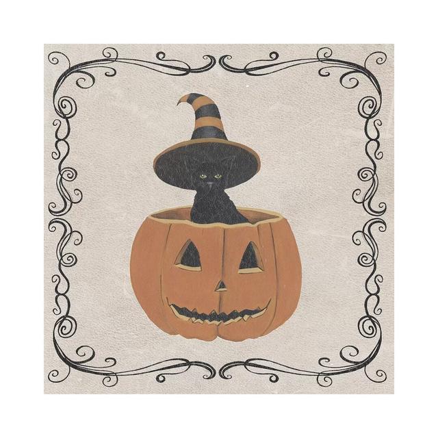 Vintage Halloween Collection H by Grace Popp - Wrapped Canvas Graphic Art The Seasonal Aisle Size: 66.04cm H x 66.04cm W x 3.81cm D on Productcaster.