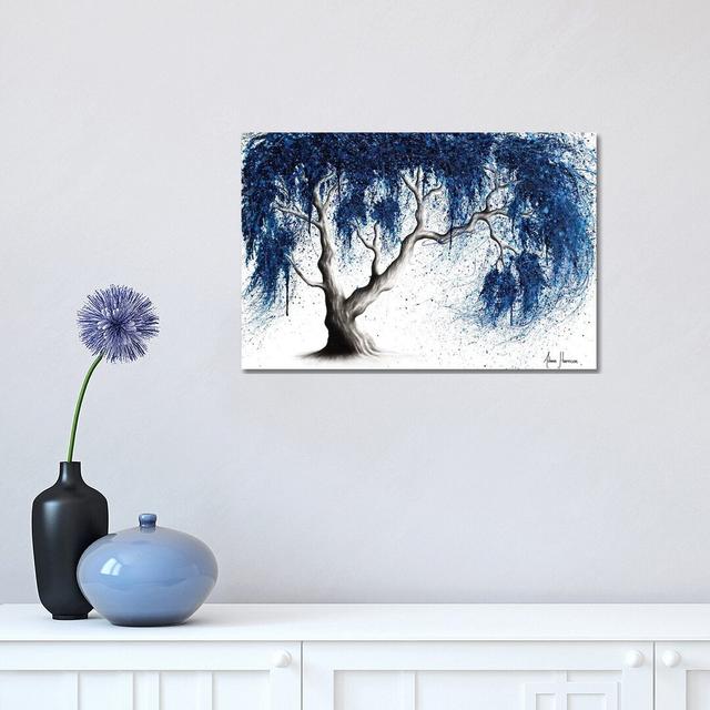 Blue Dream Tree by Ashvin Harrison - Graphic Art Print on Canvas 17 Stories Format: Wrapped Canvas, Size: 31cm H x 46cm W x 1.9cm D on Productcaster.