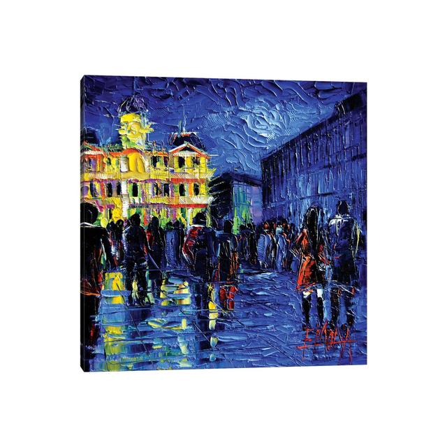 Lyon Light Festival Of Lights by Mona Edulesco - Wrapped Canvas Painting ClassicLiving Size: 45.72cm H x 45.72cm W x 1.905cm D on Productcaster.