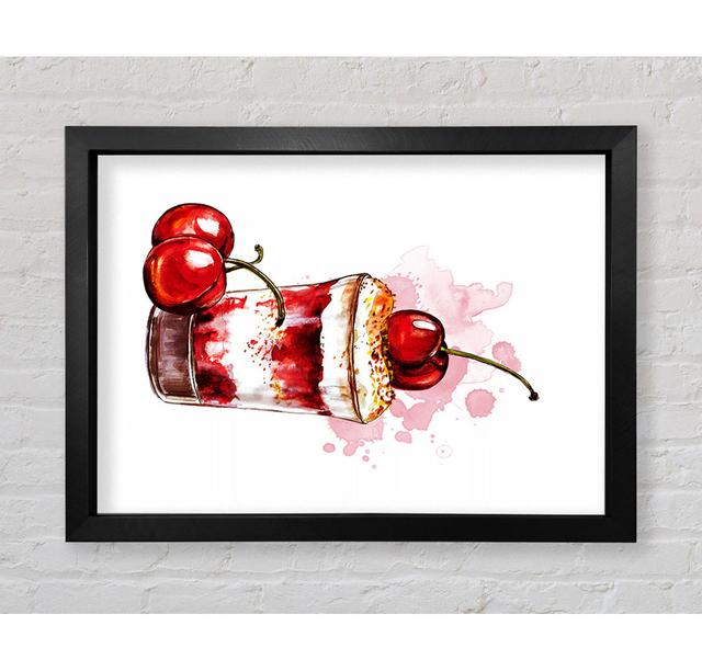 Cherry Sundae - Single Picture Frame Art Prints Rosalind Wheeler Size: 84.1cm H x 118.9cm W x 3.4cm D on Productcaster.